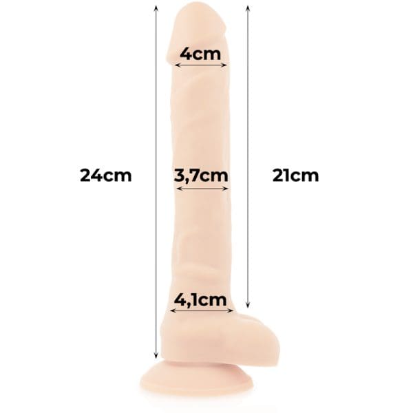 COCK MILLER - HARNESS + SILICONE DENSITY ARTICULABLE COCKSIL 24 CM 10